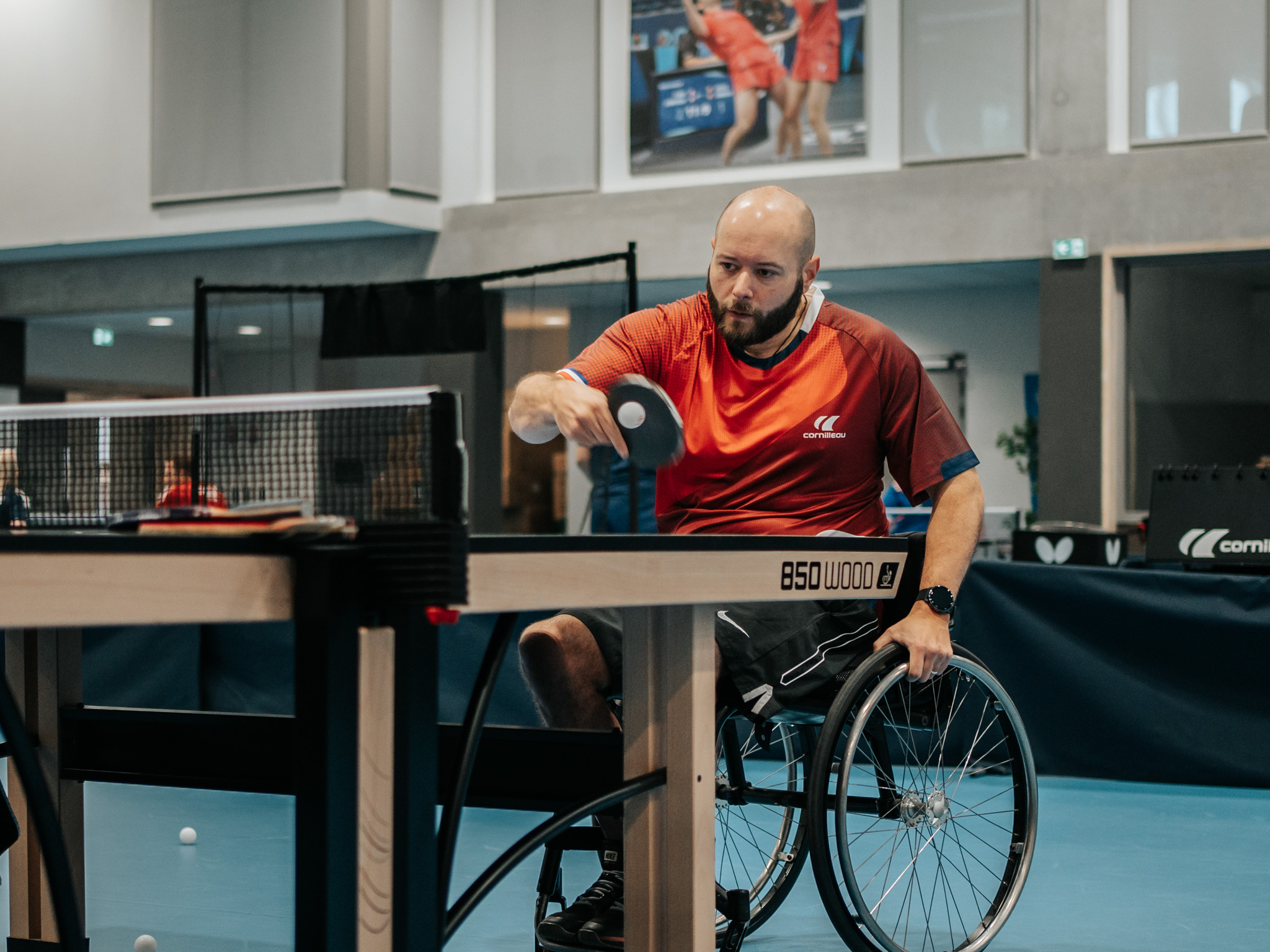 Maxime Thomas - Joueur para tennis de table - Stage d'entrainement équipe de France