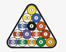 billard remplir le triangle de billes