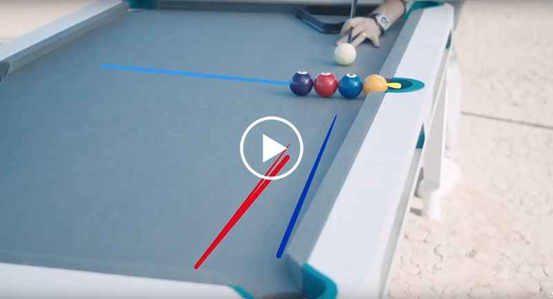 Le deuxième trickshot que Florian Kohler propose