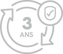 logo garantie 3 ans tables tennis de table indoor